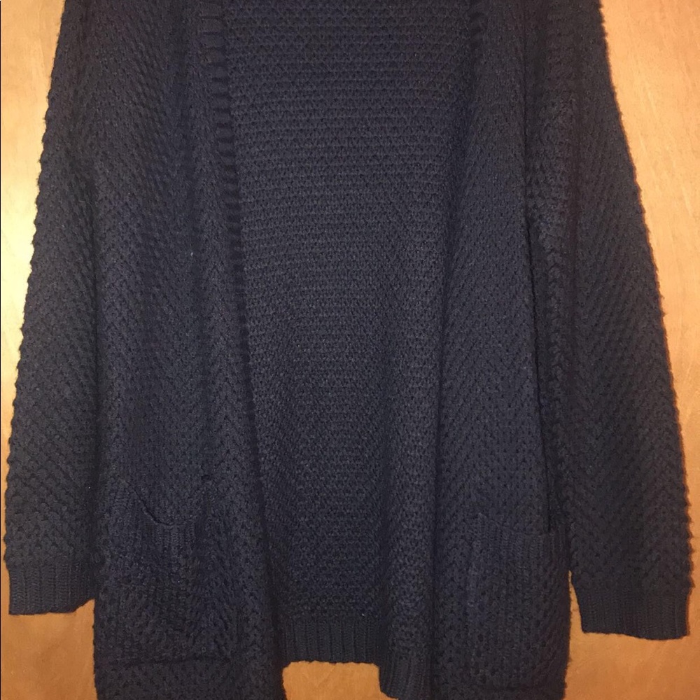 Blue Knit Cardigan
